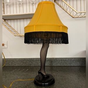 A Christmas Story Leg Lamp with Fringe